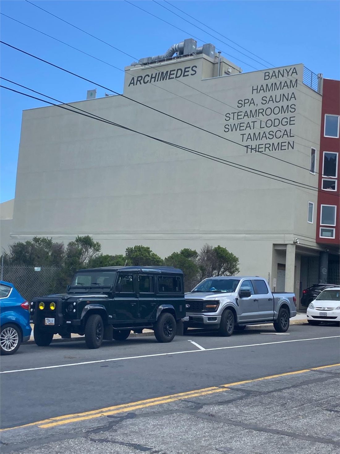 Archimedes Building after exterior cleaning